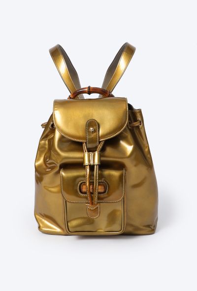 Gucci Vintage Mini Bamboo Backpack - 2 Gucci Vintage Mini Bamboo Backpack - 2