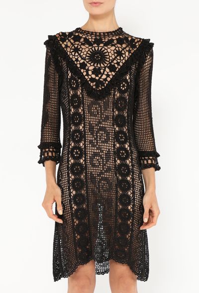 Crochet Empire Tunic Dress - 2