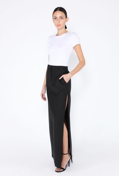Maison Margiela 2014 High Slit Wool Skirt - 1
