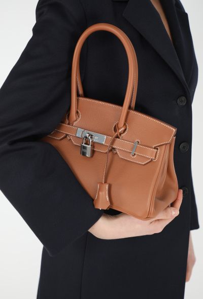 Hermès Exceptional Gold Evercolor Shoulder Birkin 29 - 2