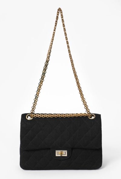 Chanel Vintage Jersey 2.55 Medium Flap Bag - 2