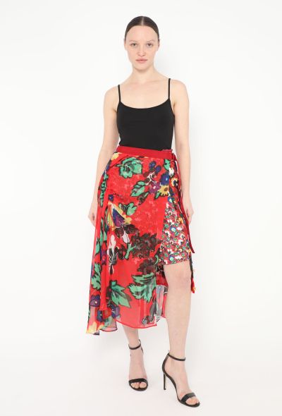Sacai S/S 2018 Chiffon Wrap Skirt - 1 Sacai S/S 2018 Chiffon Wrap Skirt - 1