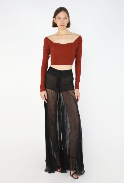 Dolce & Gabbana Flared Silk Palazzo Pants, 1990s - 1