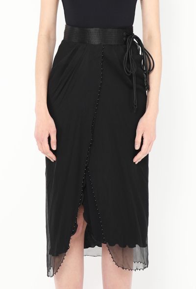 Zandra Rhodes Rare '70s Draped Chiffon Wrap Skirt - 2 Zandra Rhodes Rare '70s Draped Chiffon Wrap Skirt - 2
