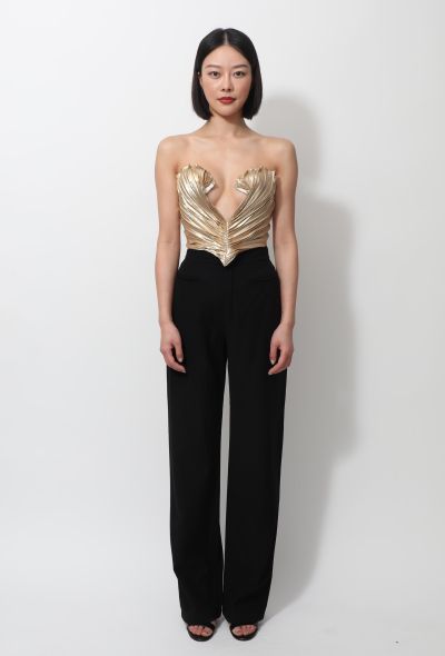 Thierry Mugler RARE 1985 Campaign Metallic Lamé Bustier - 1 Thierry Mugler RARE 1985 Campaign Metallic Lamé Bustier - 1