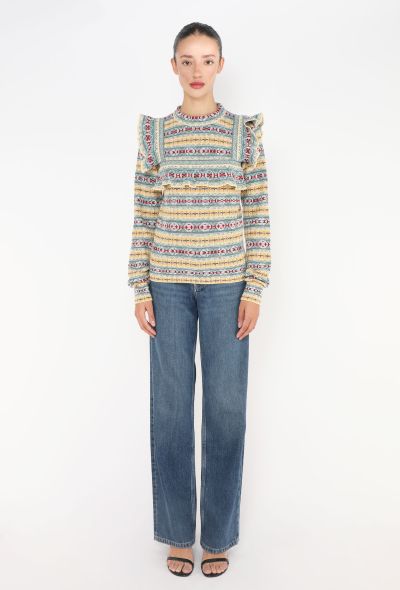 Louis Vuitton 2018 Ruffled Graphic Sweater - 2