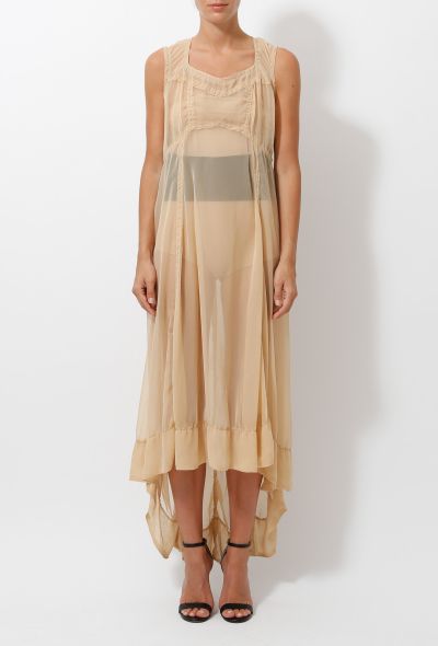                                         Nude Belted Dress-2