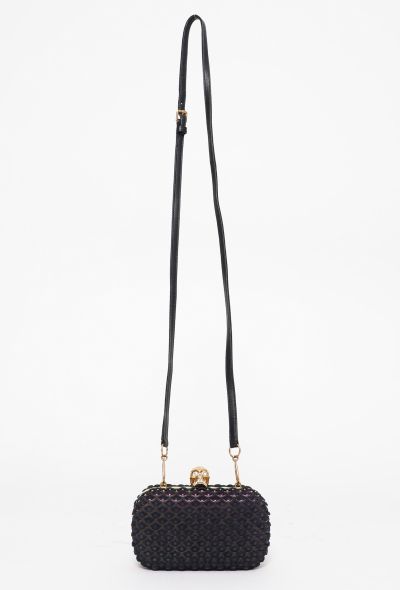 Alexander McQueen Suede Skull Box Clutch - 2
