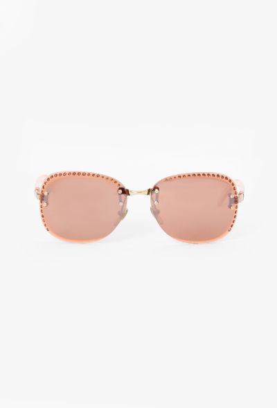 Gianni Versace '90s Embellished Rimless Sunglasses - 1 Gianni Versace '90s Embellished Rimless Sunglasses - 1