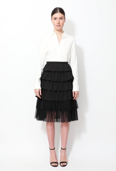                             Rochas 2015 Tiered Pleated Skirt - 1