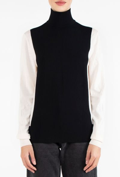 Céline F/W 2011 Bicolor Mock-Neck Top - 1
