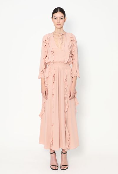 Valentino S/S 2015 Ruffled Crêpe Dress - 1