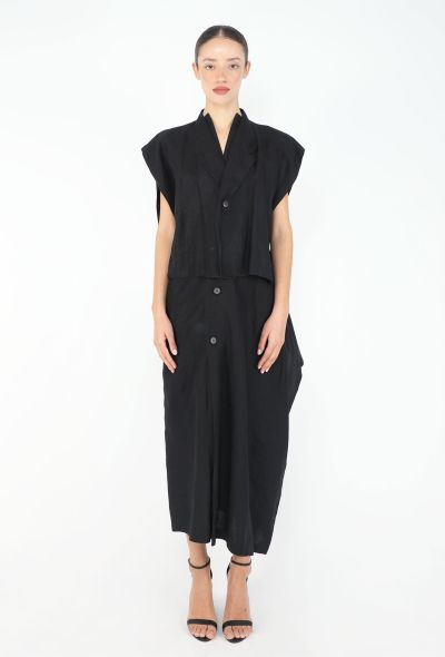 Yohji Yamamoto '80s Trompe l'Œil Linen Vest Dress - 1