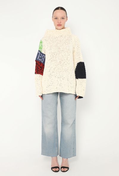 Céline 2016 'Belong' Patchwork Knit Sweater - 2 Céline 2016 'Belong' Patchwork Knit Sweater - 2