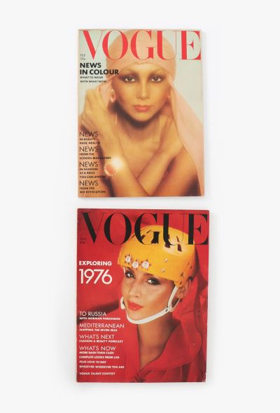 VOGUE UK 1976 David Bailey & Parkinson Cover Set - 1 VOGUE UK 1976 David Bailey & Parkinson Cover Set - 1