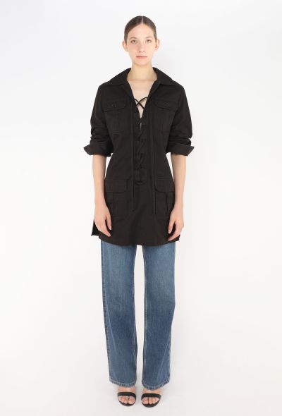 Saint Laurent 2019 Lace-up Saharan Tunic - 2 Saint Laurent 2019 Lace-up Saharan Tunic - 2