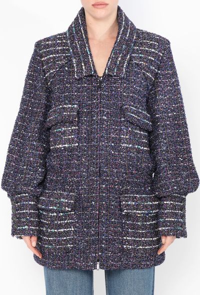 Chanel STUNNING F/W 2018 Iridescent Tweed Jacket - 1 Chanel STUNNING F/W 2018 Iridescent Tweed Jacket - 1
