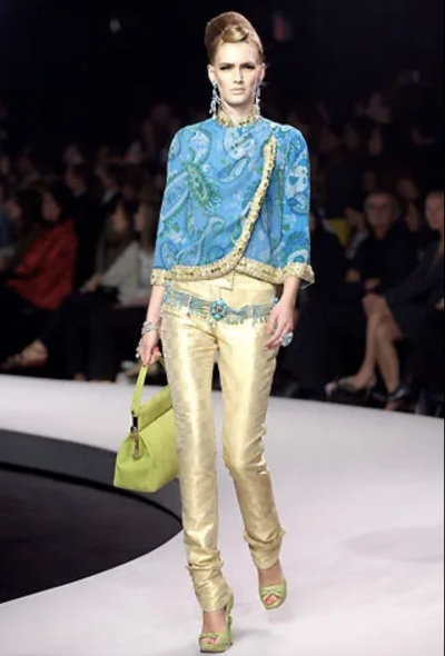 Christian Dior STUNNING Resort 2008 Embellished Paisley Silk Top - 2 Christian Dior STUNNING Resort 2008 Embellished Paisley Silk Top - 2