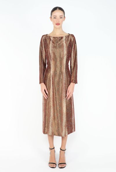 Saint Laurent Haute Couture Python Print Dress, F/W 1991 - 1