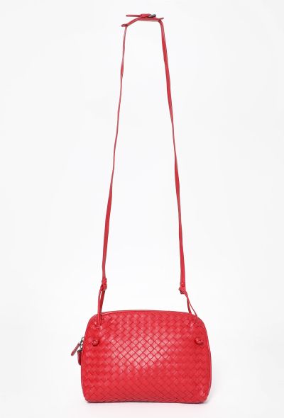 Bottega Veneta Red Intrecciato Nodini Crossbody Bag - 1 Bottega Veneta Red Intrecciato Nodini Crossbody Bag - 1