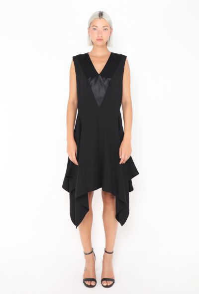 Louis Vuitton Asymmetrical Silk Trumpet Dress - 1