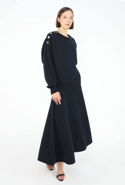 Alexander McQueen Naval Fluted Maxi Dress - 2