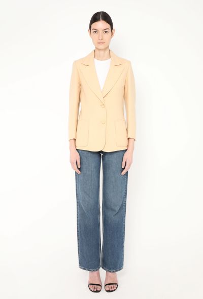 Céline Vintage Notched Twill Blazer - 2 Céline Vintage Notched Twill Blazer - 2