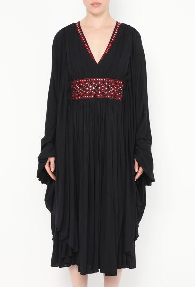 Alexander McQueen 2008 Embroidered Ruched Kaftan - 2 Alexander McQueen 2008 Embroidered Ruched Kaftan - 2