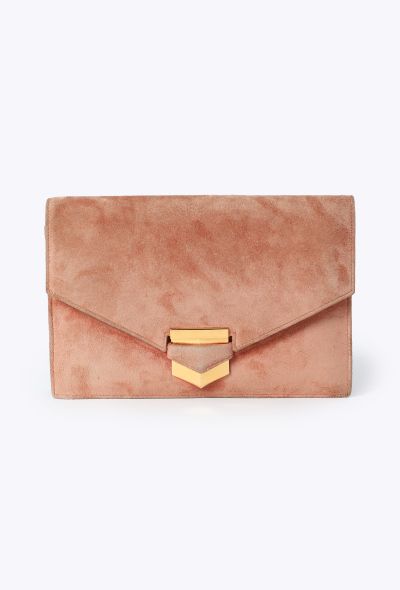 Hermès Vintage Veau Doblis Pan Clutch - 1
