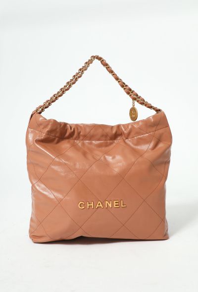 Chanel 2022 Terracotta 22 Hobo Bag - 1
