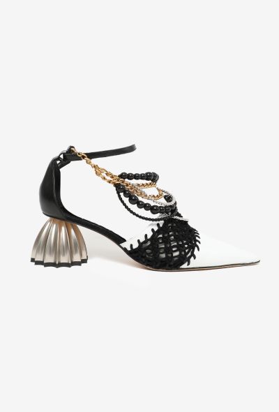 Loewe S/S 2019 Beaded Anklet Macramé Heels - 1 Loewe S/S 2019 Beaded Anklet Macramé Heels - 1