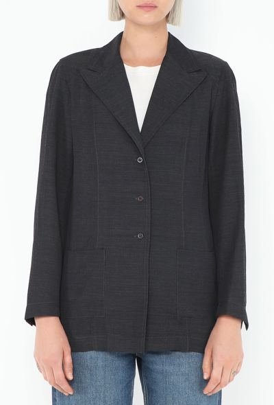 Dries Van Noten '90s Notched Crêpe Blazer - 1