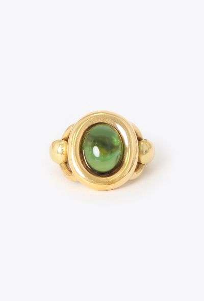 Vintage Fine Jewelry Poiray 18K Yellow Gold & Peridot Ring - 1 Vintage Fine Jewelry Poiray 18K Yellow Gold & Peridot Ring - 1
