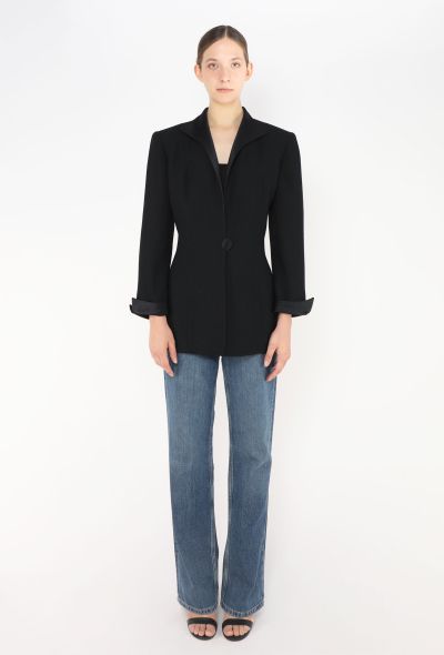 Dior Vintage Crêpe Smoking Blazer - 2