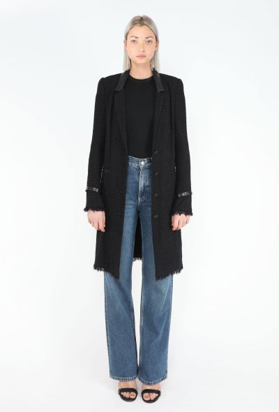 Chanel Fall 2004 Frayed Tweed Coat - 1