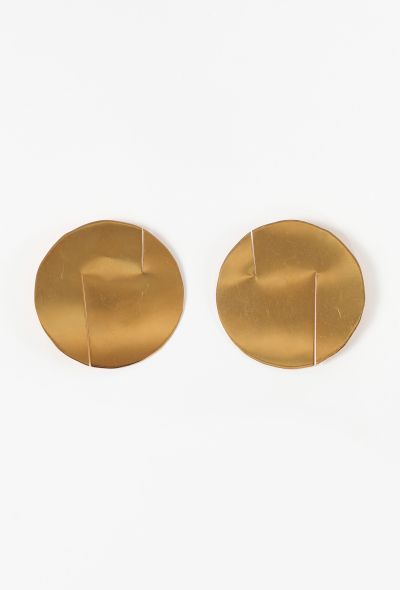 Céline Pre-Fall 2015 Flat Disc Earrings - 1 Céline Pre-Fall 2015 Flat Disc Earrings - 1