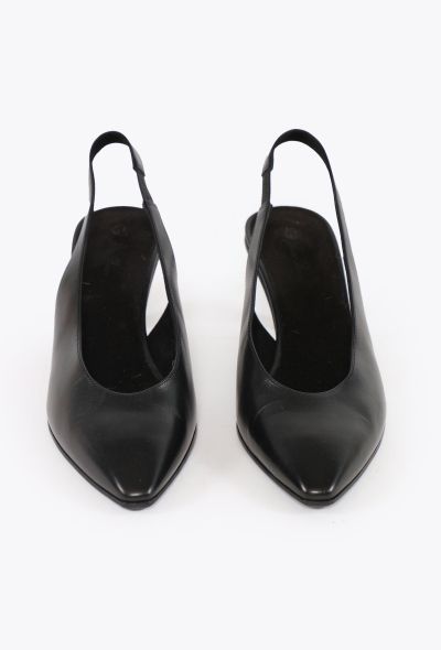 Loro Piana Classic Leather Slingbacks - 2