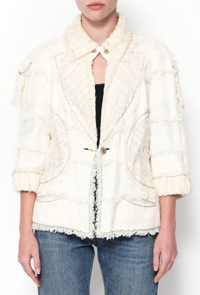                                         STUNNING S/S 2008 Chainlink Lace Jacket-1