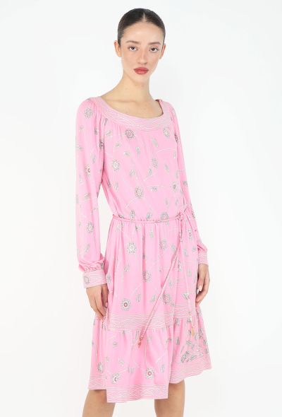 Emilio Pucci '70s Floral Printed Silk Dress - 1