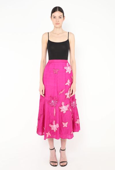 Thea Porter RARE Couture 1973 Silk Appliquée Ensemble - 2 Thea Porter RARE Couture 1973 Silk Appliquée Ensemble - 2