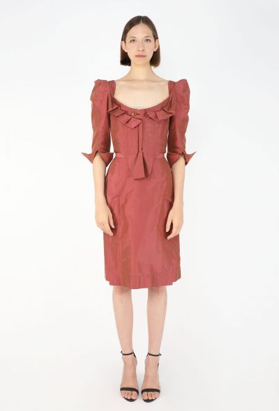 Vivienne Westwood Taffeta Draped Corset Dress - 1