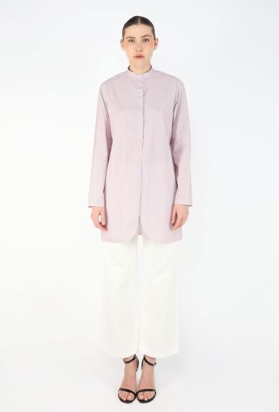 The Row 2022 Collarless Cotton Tunic - 2