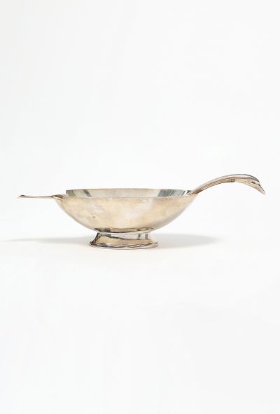Exquisite Vintage Christofle 1930s Silver Swan Gravy Dish - 1