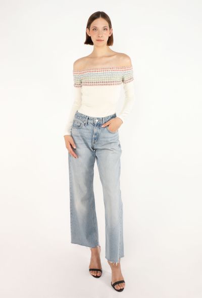 Alaïa Rainbow Trim Bodysuit, 1990s - 2