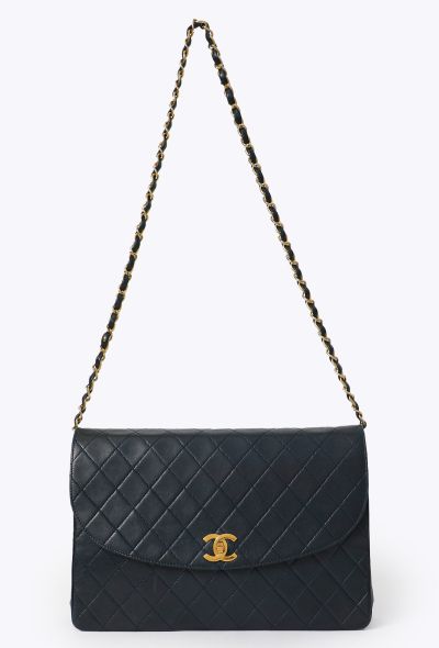 Chanel Vintage Quilted Half Moon Shoulder Bag - 1