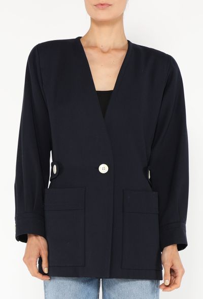 Saint Laurent Vintage Tailored Wool Blazer - 1