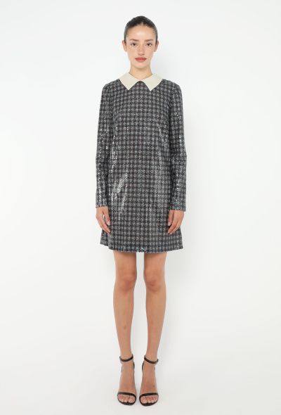 Prada Sequin Plaid Shift Dress - 2 Prada Sequin Plaid Shift Dress - 2
