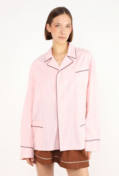 Prada Embroidered Pyjama Shirt, F/W 2025 - 1
