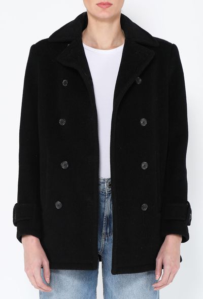 Prada 1996 Classic Wool Peacoat - 1