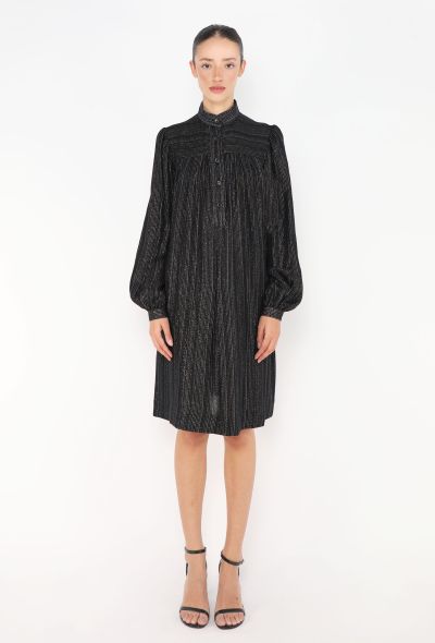 Saint Laurent 1976 Russian Pinstripe Lamé Tunic - 2 Saint Laurent 1976 Russian Pinstripe Lamé Tunic - 2